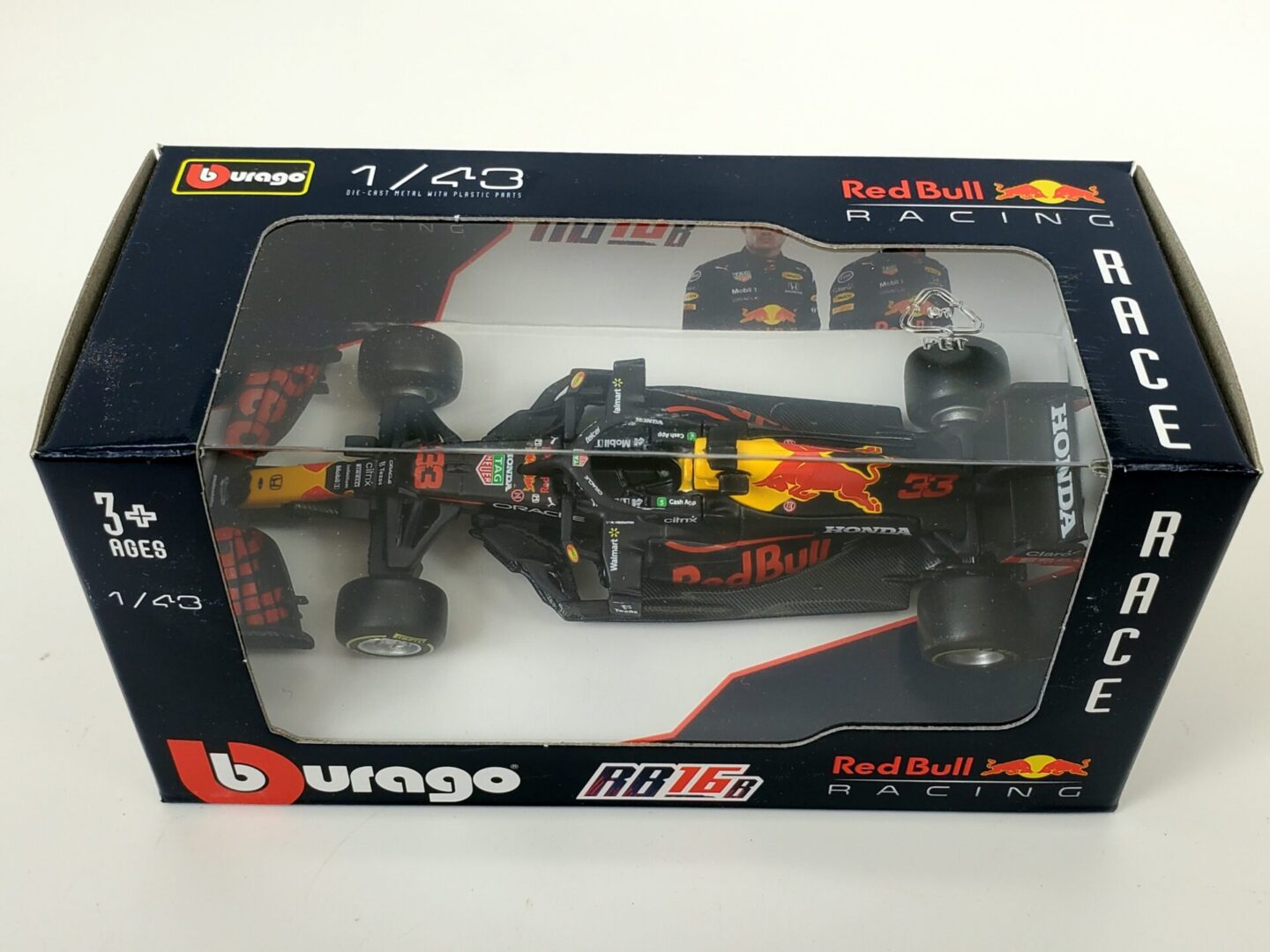 Bburago 1:43 2021 F1 Red Bull Racing RB16B 33# Verstappen 11
