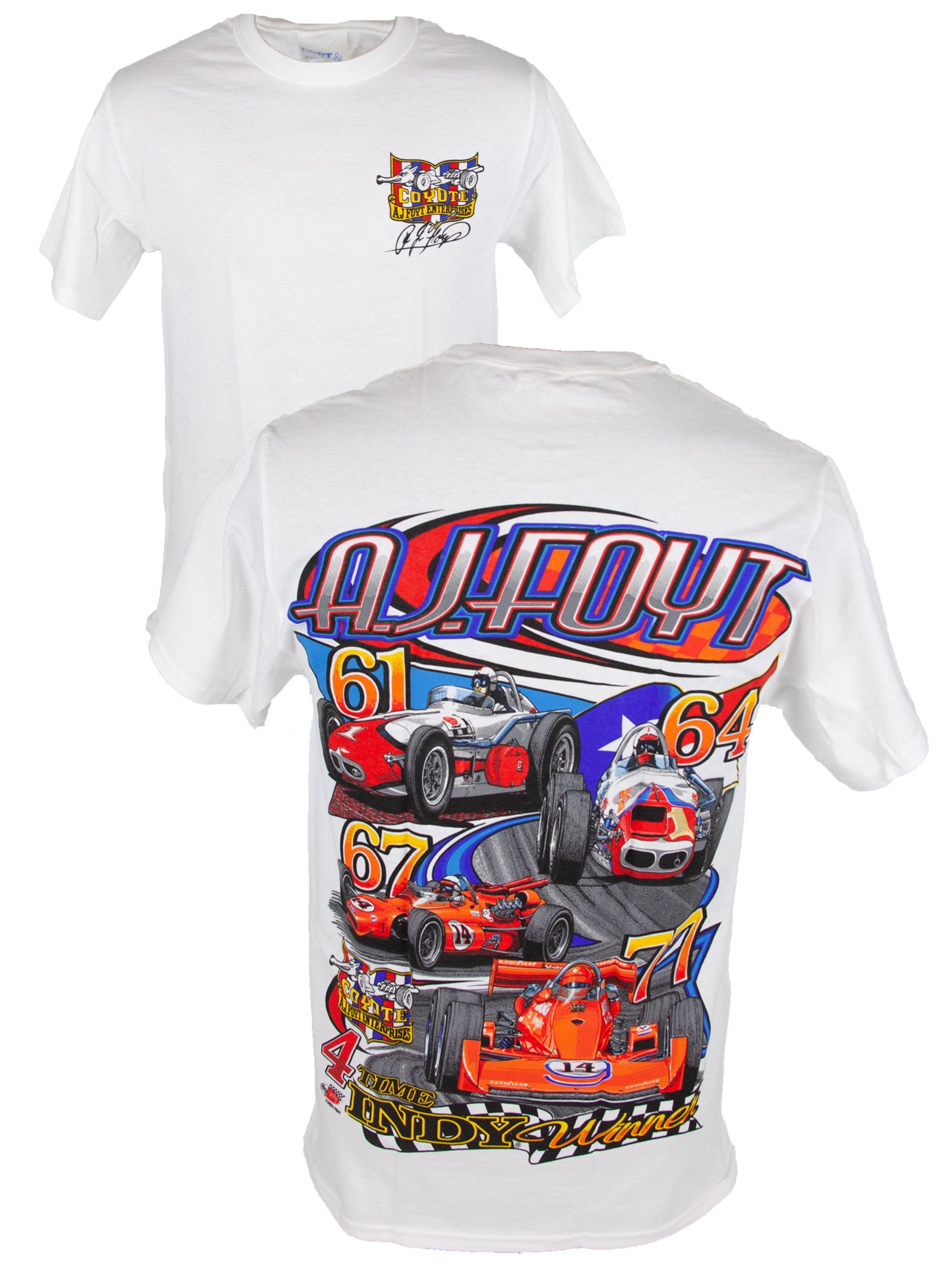 Guts Wear Racing A.J Foyt Four Time Indianapolis 500 Winner Shirt - Guts Wear