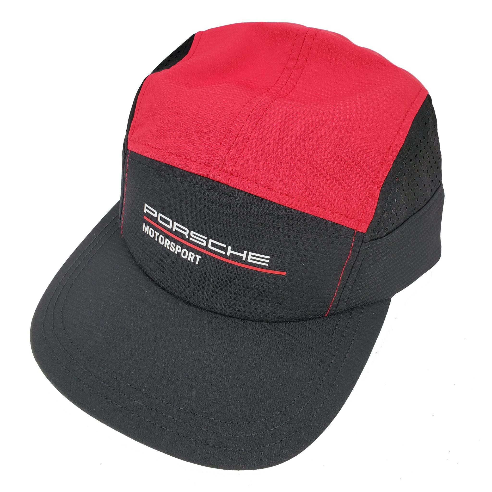 Black/Red Porsche Motorsport Hat Guts Wear