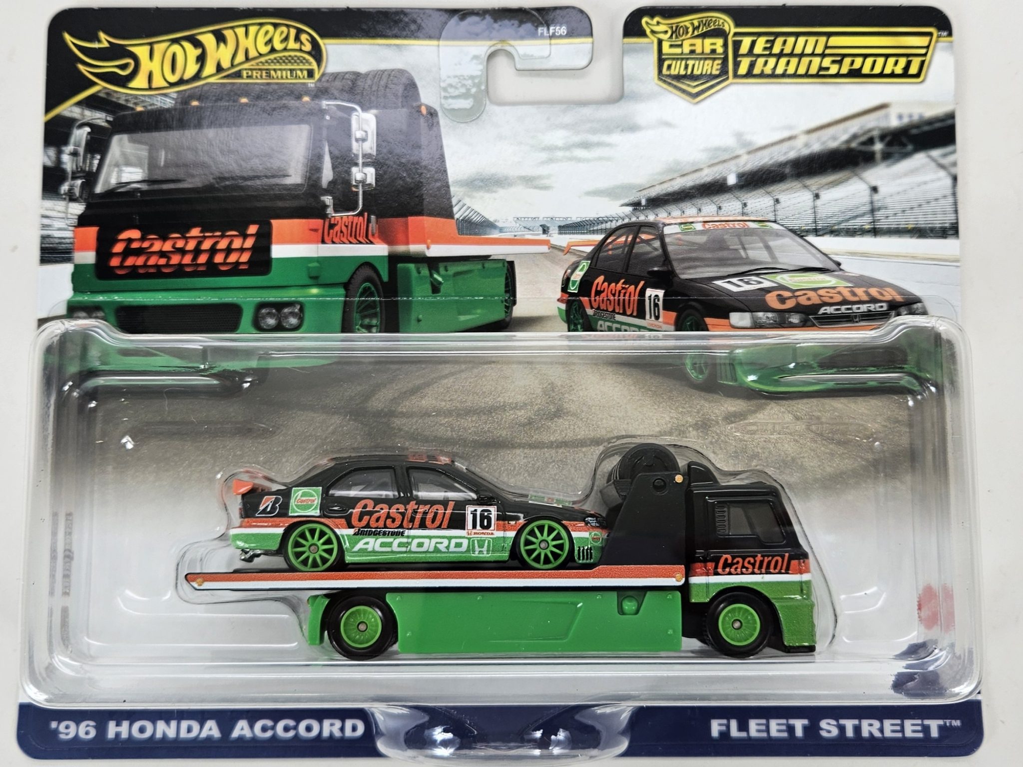 1:64 HWT 1996 Castrol Honda Accord with Fleet Street Transporter ...