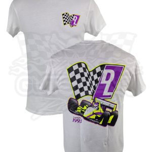 David Land on Youtube Indy Car Shirt - White