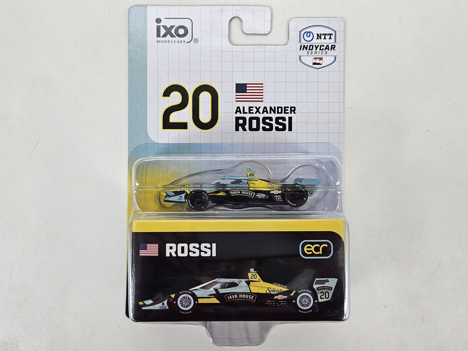 1:64 IXO 2025 Alexander Rossi #20 Java House Ed Carpenter Racing ...
