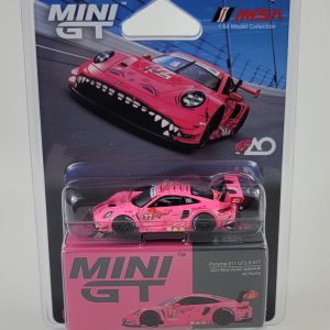 1:64 2024 MGT #77 AO Racing Roxy Road America Porsche 911 GT3 R Diecast by Mini GT
