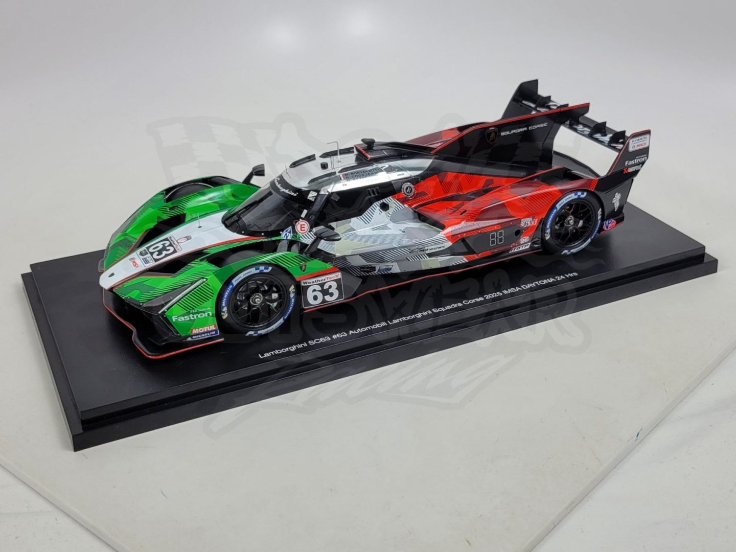 1:18 2025 TSM Automobili Lamborghini Squadra Corsa Lamborghini SC63 LMDh Daytona 24 Model by Top Speed Models