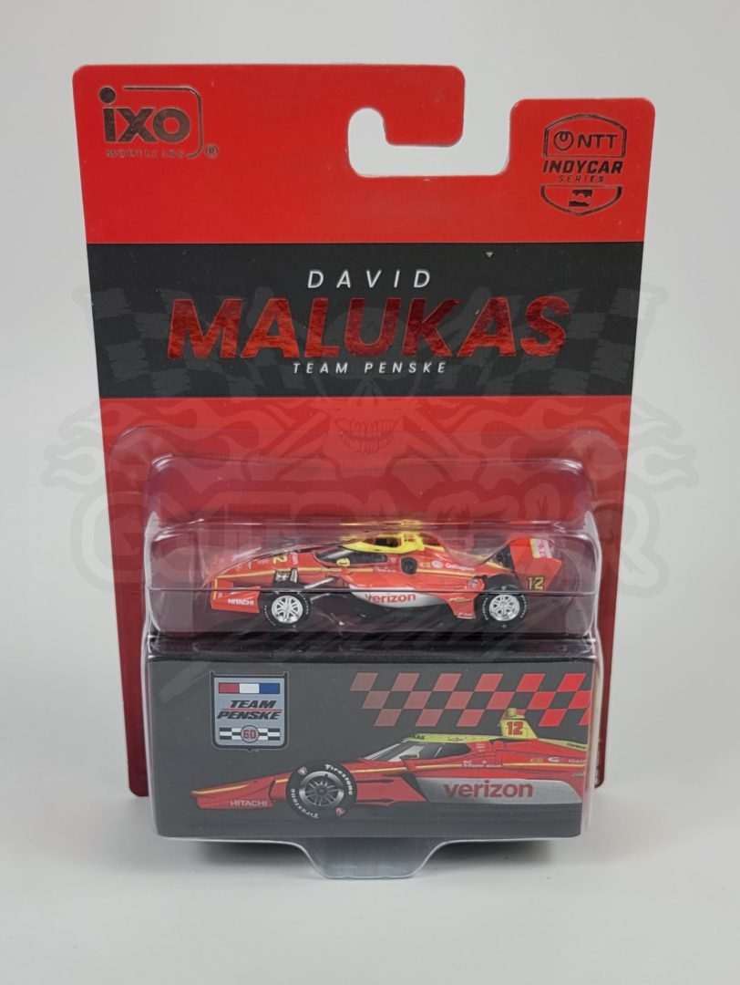 1:64 IXO 2026 David Malukas #12 Verizon Team Penske Indycar Diecast By IXO Model Cars
