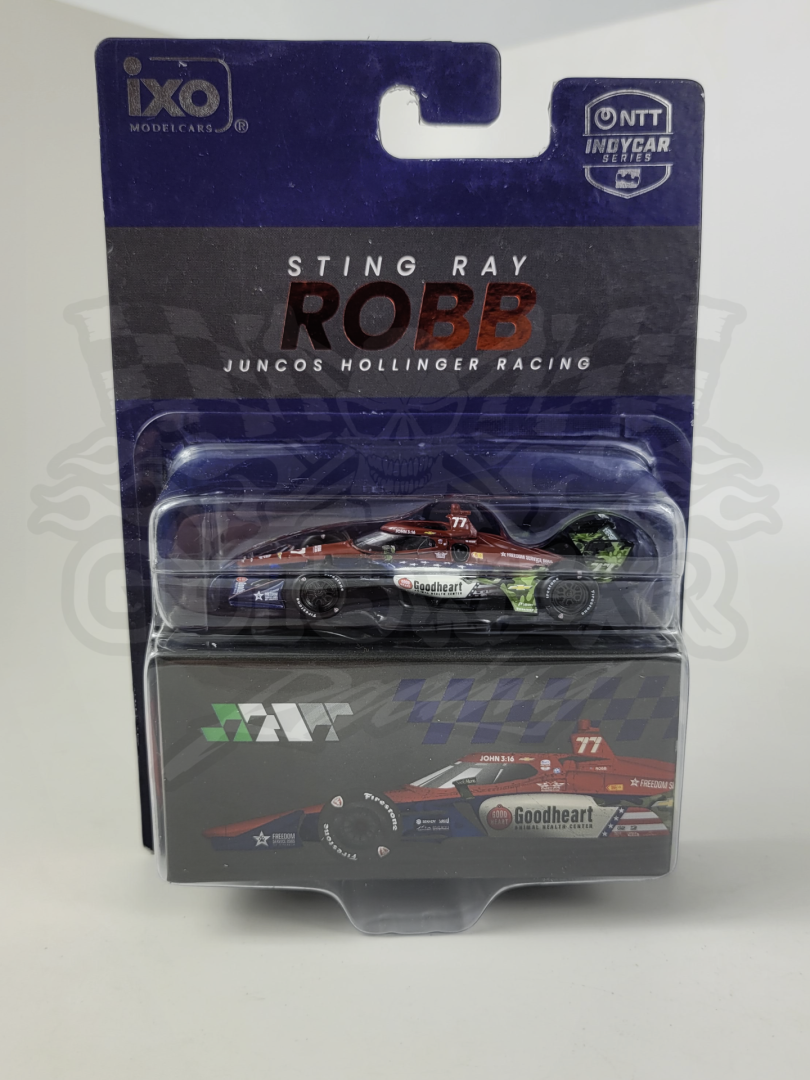 1:64 IXO 2026 Sting Ray Robb #77 Goodheart Animal Health Center Juncos Hollinger Racing Chevrolet IndyCar Diecast - Image 3