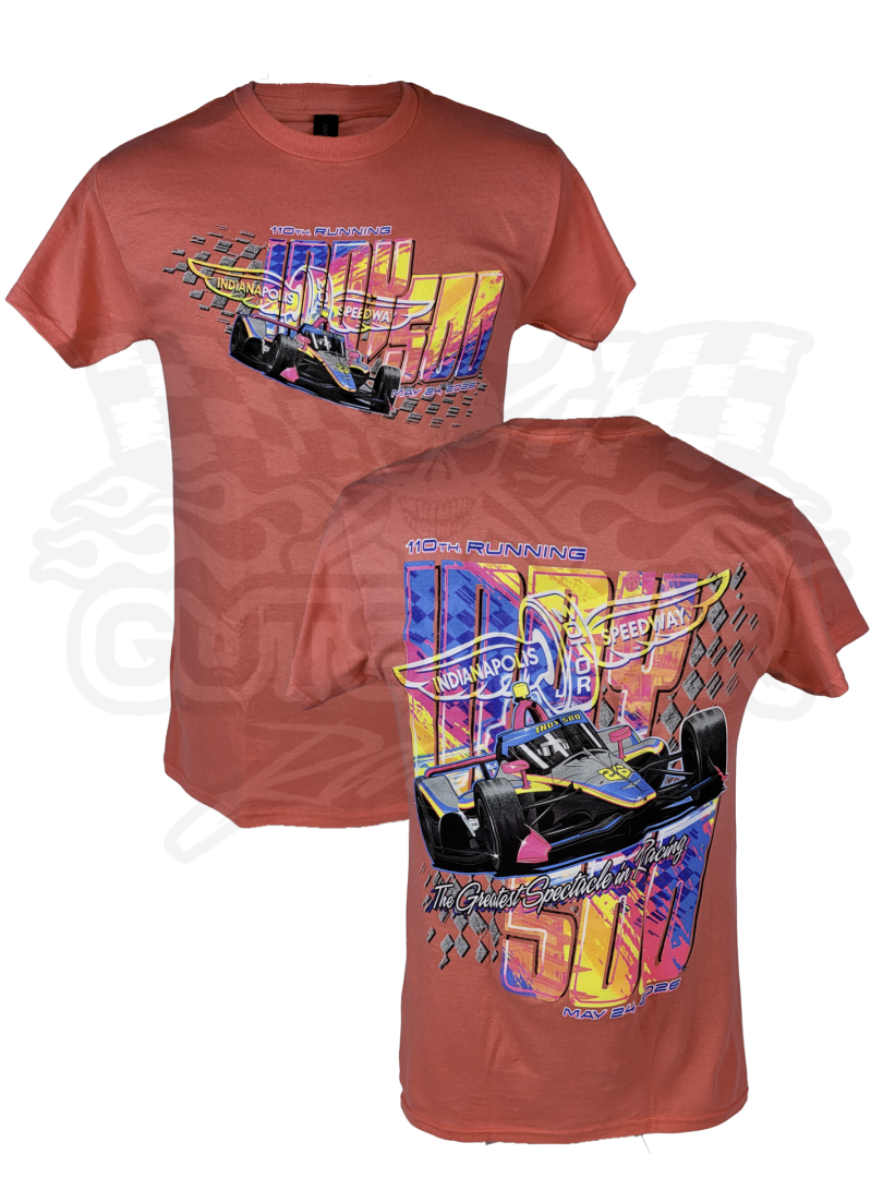 2026 Indianapolis 500 Event Shirt Coral