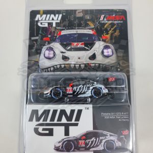 1:64 2025 MGT01143 #77 AO Racing Rexy Skeleton Petit Le Mans Porsche 911 by Mini GT