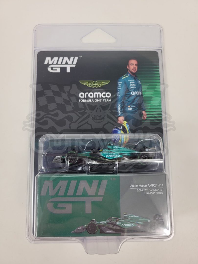 1:64 MGT01113 2024 #14 Fernando Alonso Aston Martin Canadian GP Diecast by Mini GT
