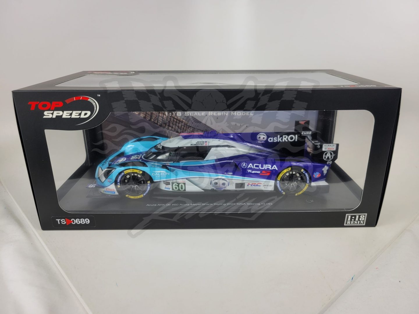 1:18 TS0689 2026 Meyer Shank Racing #60 askROI Acura ARX-06 LMDh Diecast by Top Speed Models