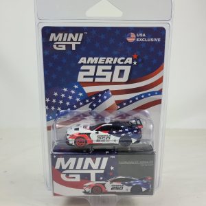 1:64 MGT1301 America 250 Ford Mustang Diecast by MiniGT