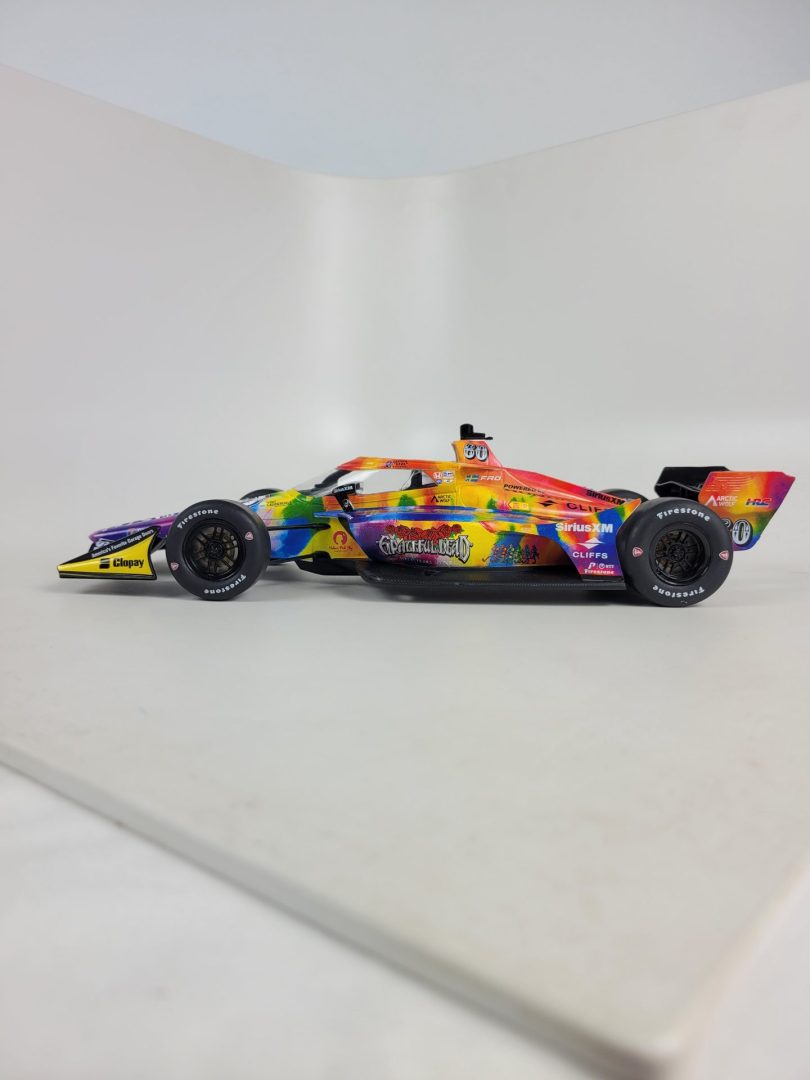 1:18 IXO 2025 Felix Rosenqvist SiriusXM - Grateful Dead Honda IndyCar Diecast - Image 5